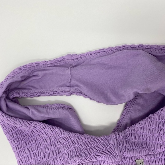 Rhythm. x Free People Smocked Xanadu Violet Bikini Bottom - Picture 5 of 6